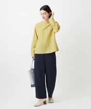 NHBGD31290 GIANNI LO GIUDICE(小さいサイズ)(メゾン ドゥ サンク) シャドーボイルドットブラウス イエロー