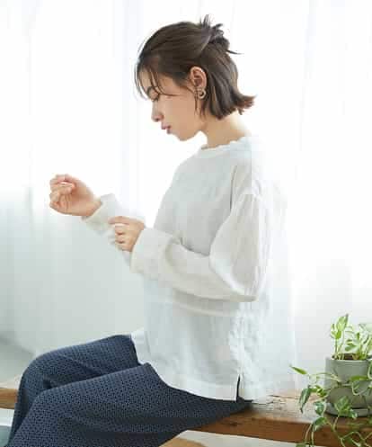 NHBGD31290 GIANNI LO GIUDICE(小さいサイズ) シャドーボイルドットブラウス