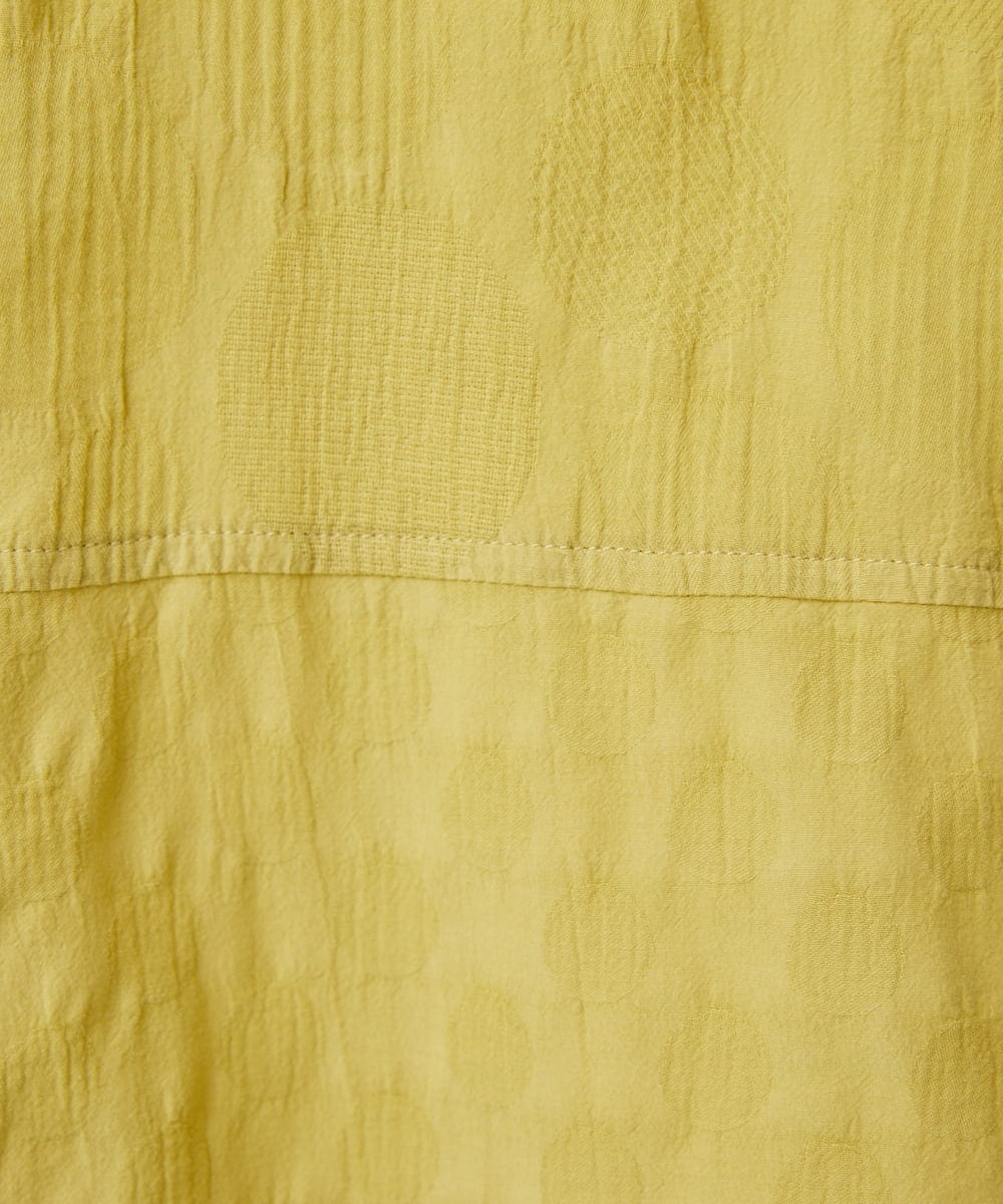 NHBGD32330 GIANNI LO GIUDICE(小さいサイズ)(メゾン ドゥ サンク) シャドーボイルドット前開きブラウス ライトブルー