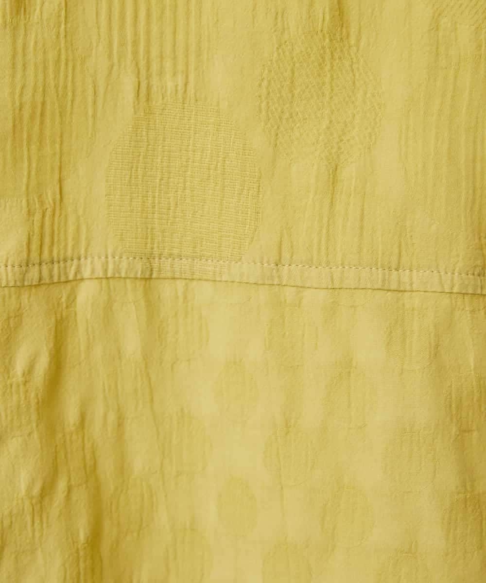 NHBGD32330 GIANNI LO GIUDICE(小さいサイズ)(メゾン ドゥ サンク) シャドーボイルドット前開きブラウス ライトブルー