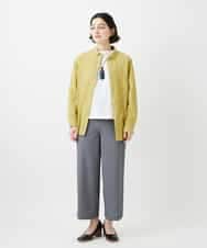 NHBGD32330 GIANNI LO GIUDICE(小さいサイズ)(メゾン ドゥ サンク) シャドーボイルドット前開きブラウス ライトブルー