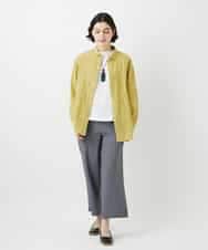 NHBGD32330 GIANNI LO GIUDICE(小さいサイズ)(メゾン ドゥ サンク) シャドーボイルドット前開きブラウス ライトブルー