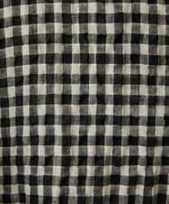 NHBGE43230 GIANNI LO GIUDICE(小さいサイズ)(メゾン ドゥ サンク) [セットアップ対応]リネンコットンギンガムチェックブラウス ブラウン系