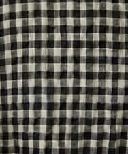 NHBGE43230 GIANNI LO GIUDICE(小さいサイズ)(メゾン ドゥ サンク) リネンコットンギンガムチェックブラウス ブラウン系