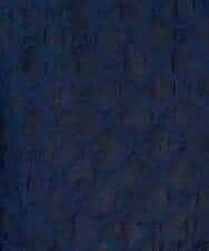 NHBGE46270 GIANNI LO GIUDICE(小さいサイズ)(メゾン ドゥ サンク) 塩縮ダイヤ柄フード襟ブラウス ネイビー