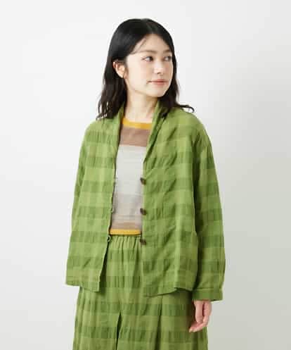 NHBGE53360 GIANNI LO GIUDICE(小さいサイズ) [セットアップ対応]シャドーチェックブラウス