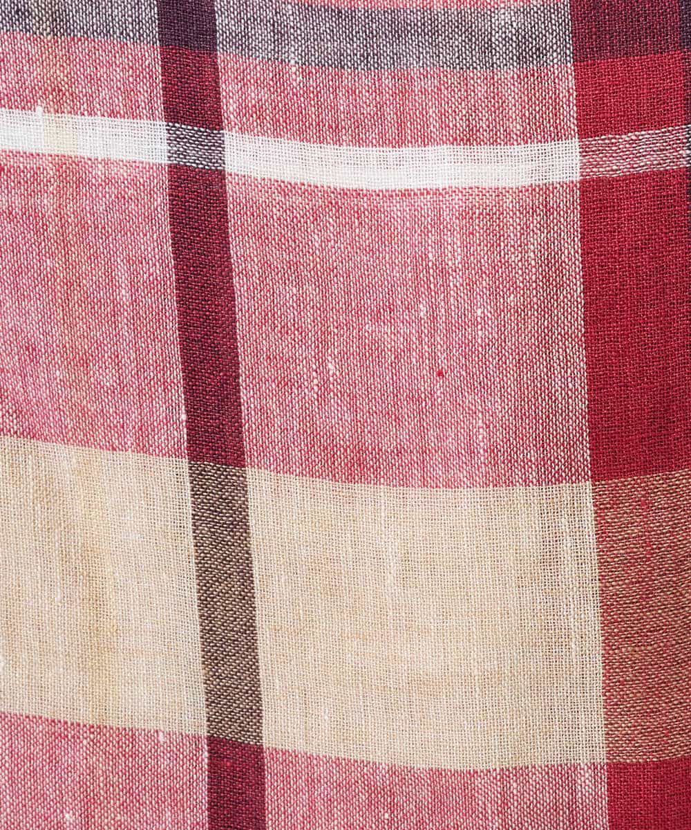 NHBGE56360 GIANNI LO GIUDICE(小さいサイズ)(メゾン ドゥ サンク) [日本製]先染めチェックブラウス グリーン