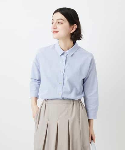 NHBGF21230 GIANNI LO GIUDICE(小さいサイズ) [日本製]コットンシャーリングストライプブラウス