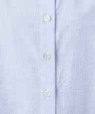 NHBGF21230 GIANNI LO GIUDICE(小さいサイズ)(メゾン ドゥ サンク) [日本製]コットンシャーリングストライプブラウス ブルー