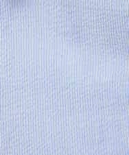 NHBGF21230 GIANNI LO GIUDICE(小さいサイズ)(メゾン ドゥ サンク) [日本製]コットンシャーリングストライプブラウス ブルー