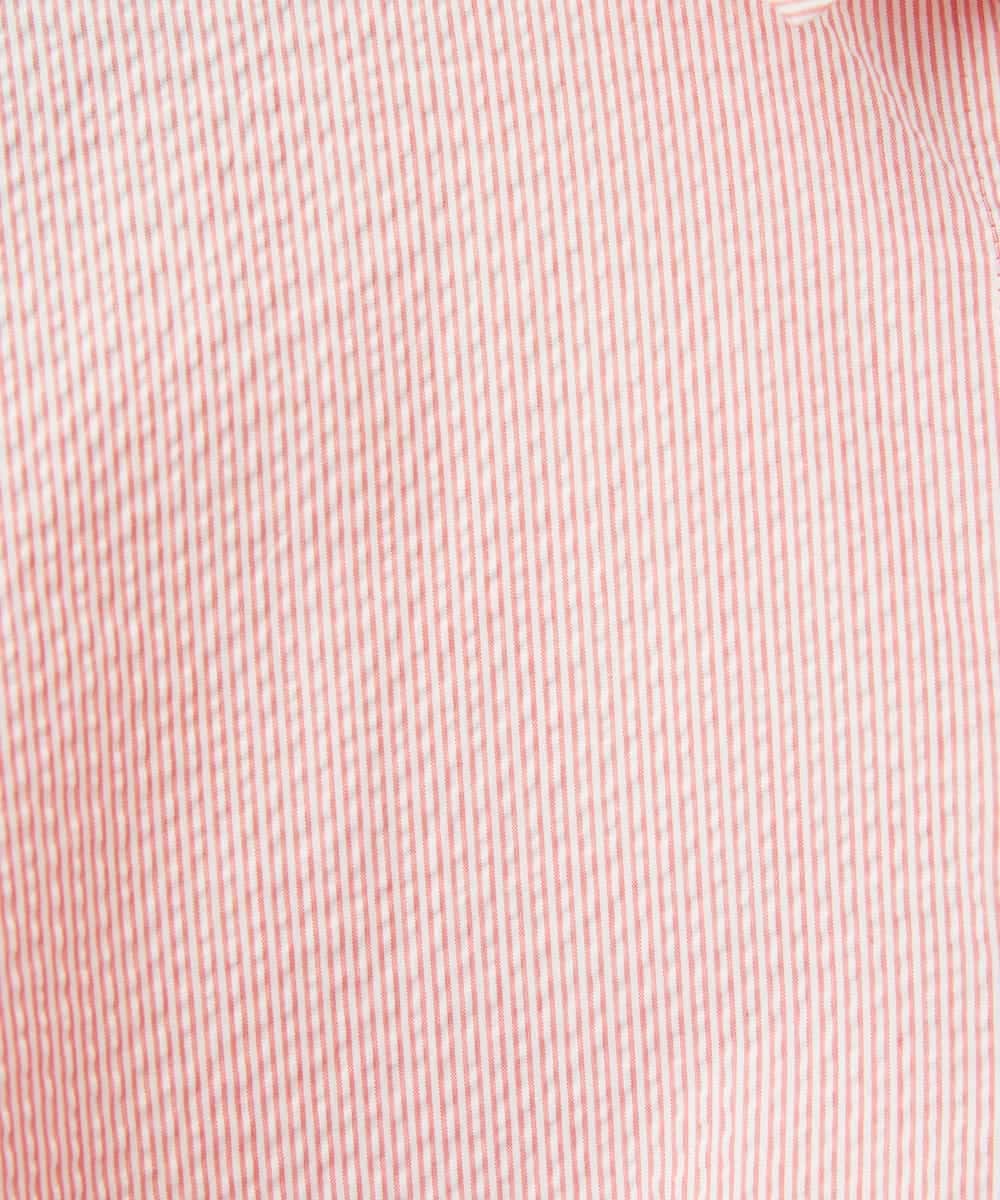 NHBGF21230 GIANNI LO GIUDICE(小さいサイズ)(メゾン ドゥ サンク) [日本製]コットンシャーリングストライプブラウス ブルー