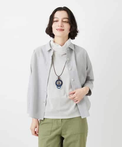 NHBGF21230 GIANNI LO GIUDICE(小さいサイズ) [日本製]コットンシャーリングストライプブラウス