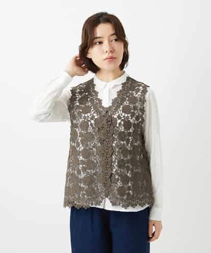 NHBGF81220 GIANNI LO GIUDICE(小さいサイズ) ケミカルレースジレ