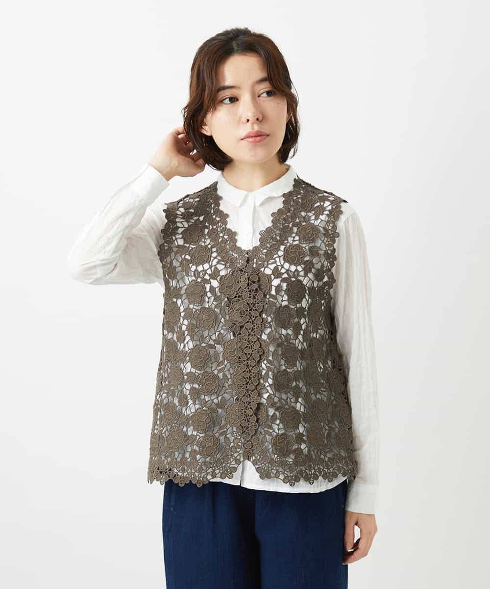 NHBGF81220 GIANNI LO GIUDICE(小さいサイズ) ケミカルレースジレ