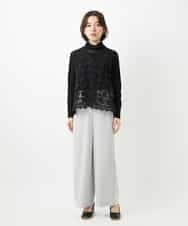 NHBGF81220 GIANNI LO GIUDICE(小さいサイズ)(メゾン ドゥ サンク) ケミカルレースジレ ブラウン