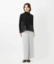 NHBGF81220 GIANNI LO GIUDICE(小さいサイズ)(メゾン ドゥ サンク) ケミカルレースジレ ブラウン