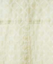 NHBGF83250 GIANNI LO GIUDICE(小さいサイズ)(メゾン ドゥ サンク) 塩縮ダイヤ柄ブラウス ライトブルー