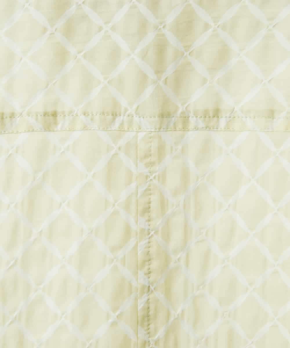 NHBGF83250 GIANNI LO GIUDICE(小さいサイズ)(メゾン ドゥ サンク) 塩縮ダイヤ柄ブラウス ライトブルー