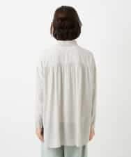 NHBGF84290 GIANNI LO GIUDICE(小さいサイズ)(メゾン ドゥ サンク) シルク混リラックスシャツ ベージュ