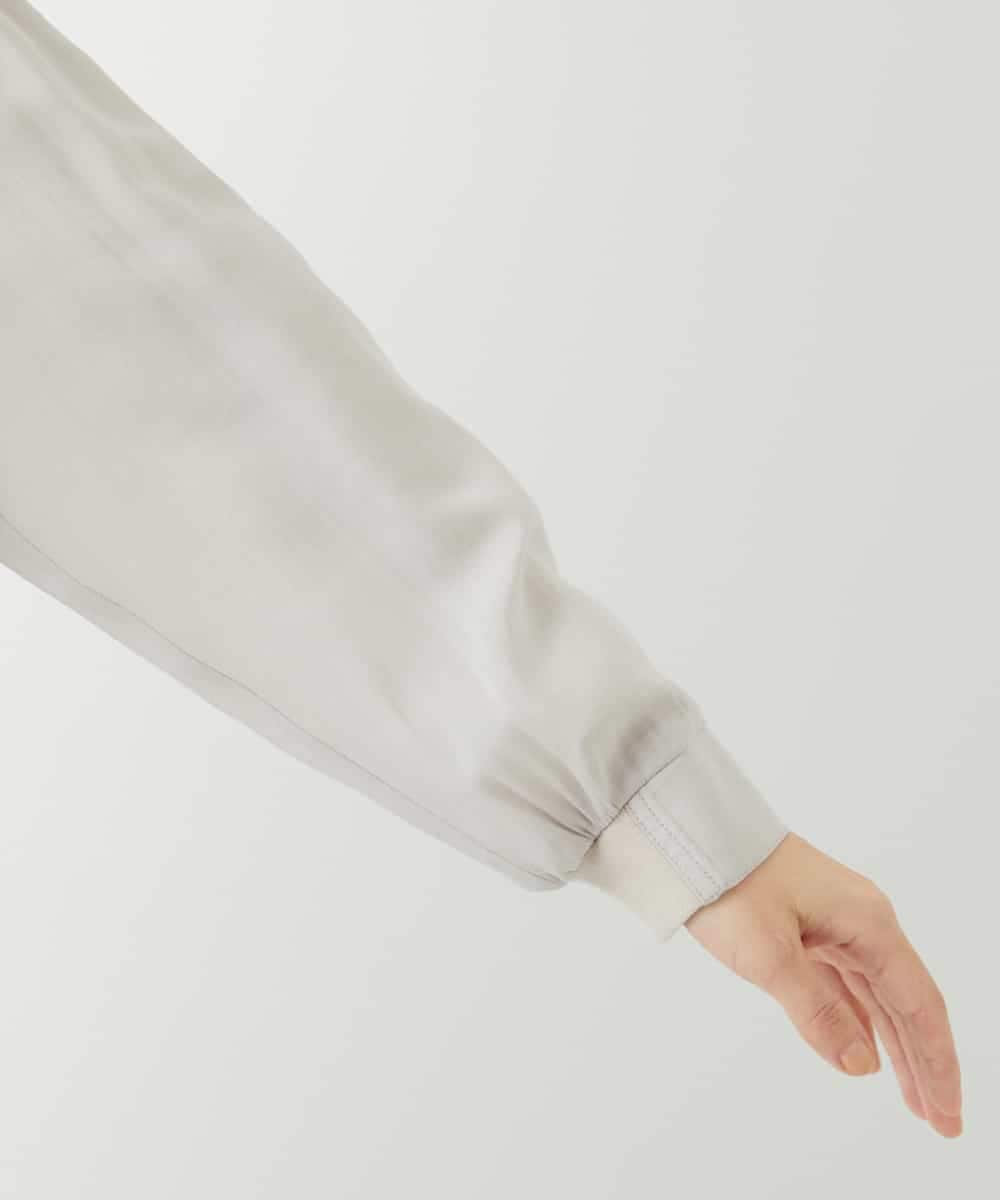 NHBGF84290 GIANNI LO GIUDICE(小さいサイズ)(メゾン ドゥ サンク) シルク混リラックスシャツ ベージュ