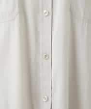 NHBGF84290 GIANNI LO GIUDICE(小さいサイズ)(メゾン ドゥ サンク) シルク混リラックスシャツ ベージュ