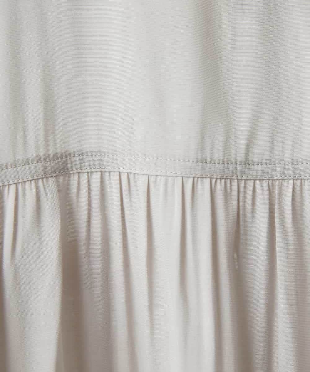 NHBGF84290 GIANNI LO GIUDICE(小さいサイズ)(メゾン ドゥ サンク) シルク混リラックスシャツ ベージュ