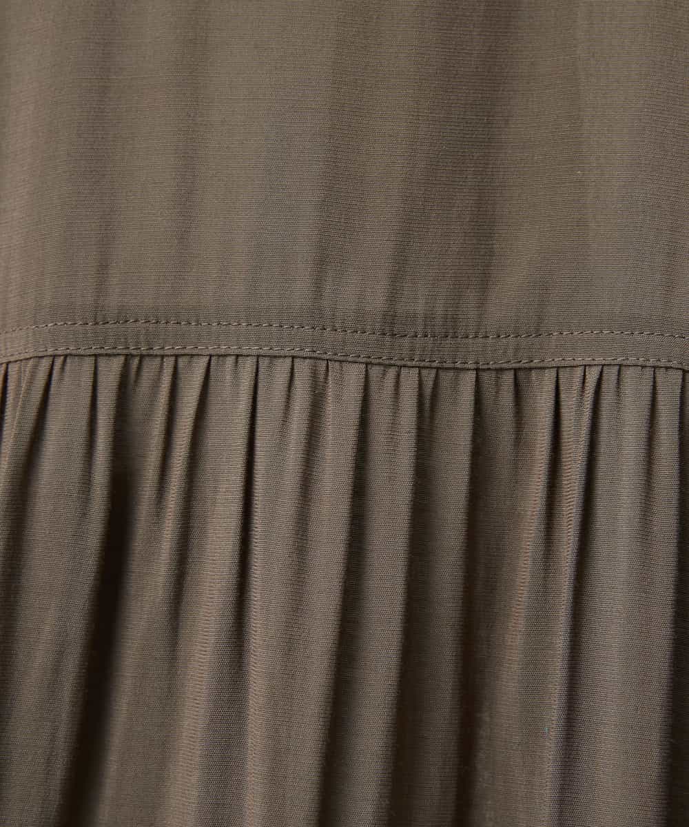 NHBGF84290 GIANNI LO GIUDICE(小さいサイズ)(メゾン ドゥ サンク) シルク混リラックスシャツ ベージュ