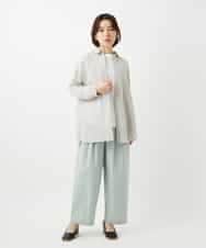 NHBGF84290 GIANNI LO GIUDICE(小さいサイズ)(メゾン ドゥ サンク) シルク混リラックスシャツ ベージュ