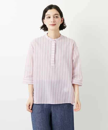 NHBGF85230 GIANNI LO GIUDICE(小さいサイズ) シアーストライププルオーバーブラウス