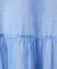 NHBGF85230 GIANNI LO GIUDICE(小さいサイズ)(メゾン ドゥ サンク) シアーストライププルオーバーブラウス ピンク