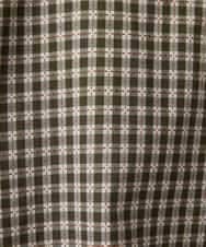 NHBGF87230 GIANNI LO GIUDICE(小さいサイズ)(メゾン ドゥ サンク) ステッチギンガムチェックプルオーバーブラウス カーキ