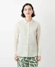 NHBGF89230 GIANNI LO GIUDICE(小さいサイズ)(メゾン ドゥ サンク) ピンタックブラウス オフホワイト