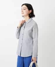 NHBGF89230 GIANNI LO GIUDICE(小さいサイズ)(メゾン ドゥ サンク) ピンタックブラウス オフホワイト