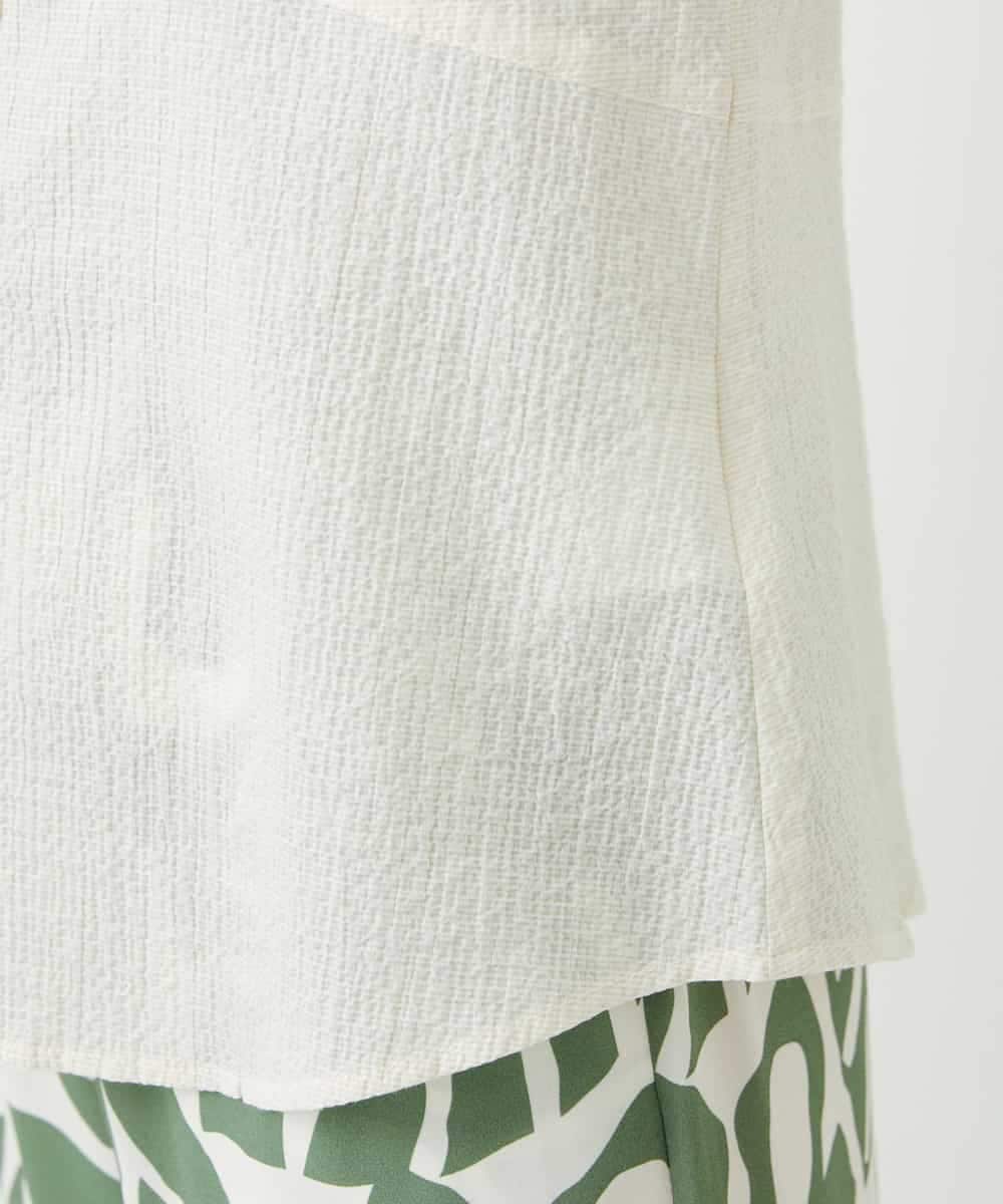 NHBGF89230 GIANNI LO GIUDICE(小さいサイズ)(メゾン ドゥ サンク) ピンタックブラウス オフホワイト