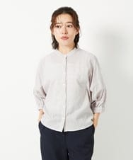 NHBGF91210 GIANNI LO GIUDICE(小さいサイズ)(メゾン ドゥ サンク) エンブロイダリー刺しゅうブラウス ピンク