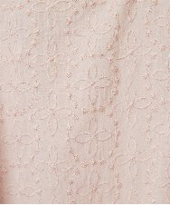 NHBGF91210 GIANNI LO GIUDICE(小さいサイズ)(メゾン ドゥ サンク) エンブロイダリー刺しゅうブラウス ピンク