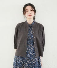 NHBGF91210 GIANNI LO GIUDICE(小さいサイズ)(メゾン ドゥ サンク) エンブロイダリー刺しゅうブラウス ピンク