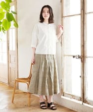 NHBGF91210 GIANNI LO GIUDICE(小さいサイズ)(メゾン ドゥ サンク) エンブロイダリー刺しゅうブラウス ピンク