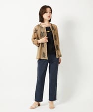 NHBGF93290 GIANNI LO GIUDICE(小さいサイズ)(メゾン ドゥ サンク) 楊柳フラワー刺しゅうブラウス ホワイト