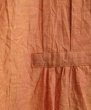 NHBGS02270 GIANNI LO GIUDICE(小さいサイズ)(メゾン ドゥ サンク) [洗える]コットンシャンブレーロングブラウス ライトブルー
