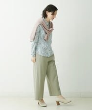 NHBGU80230 GIANNI LO GIUDICE(小さいサイズ)(メゾン ドゥ サンク) LIBERTYプリントシャツブラウス（MEGUMI） ライトブルー系