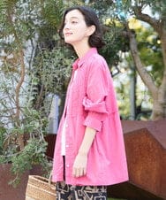 NHBGX86200 GIANNI LO GIUDICE(小さいサイズ)(メゾン ドゥ サンク) コットンボイルシャツブラウス ピンク
