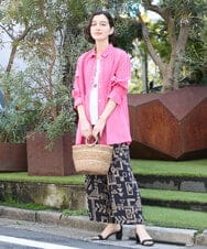 NHBGX86200 GIANNI LO GIUDICE(小さいサイズ)(メゾン ドゥ サンク) コットンボイルシャツブラウス ライトグリーン