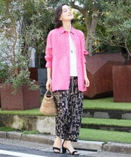 NHBGX86200 GIANNI LO GIUDICE(小さいサイズ)(メゾン ドゥ サンク) コットンボイルシャツブラウス ライトグリーン
