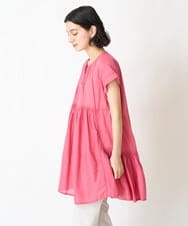 NHBGX87190 GIANNI LO GIUDICE(小さいサイズ)(メゾン ドゥ サンク) コットンボイルチュニックブラウス ピンク