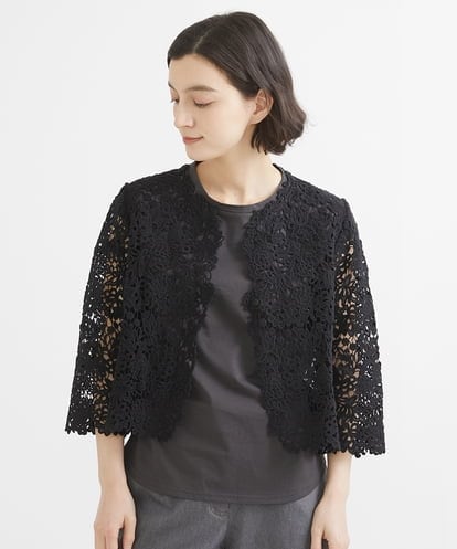 NHBGX90230 GIANNI LO GIUDICE(小さいサイズ) ケミカルレースボレロブラウス