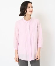 NHBGX93180 GIANNI LO GIUDICE(小さいサイズ)(メゾン ドゥ サンク) オーガニックコットンシャツブラウス ライトピンク