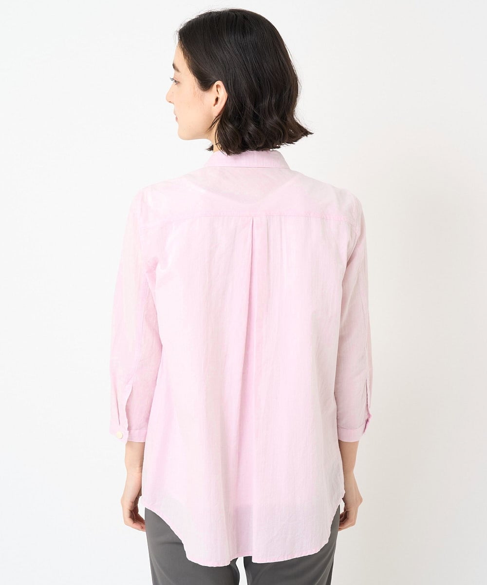 NHBGX93180 GIANNI LO GIUDICE(小さいサイズ)(メゾン ドゥ サンク) オーガニックコットンシャツブラウス ライトピンク