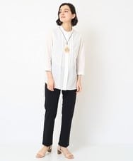NHBGX93180 GIANNI LO GIUDICE(小さいサイズ)(メゾン ドゥ サンク) オーガニックコットンシャツブラウス ライトピンク