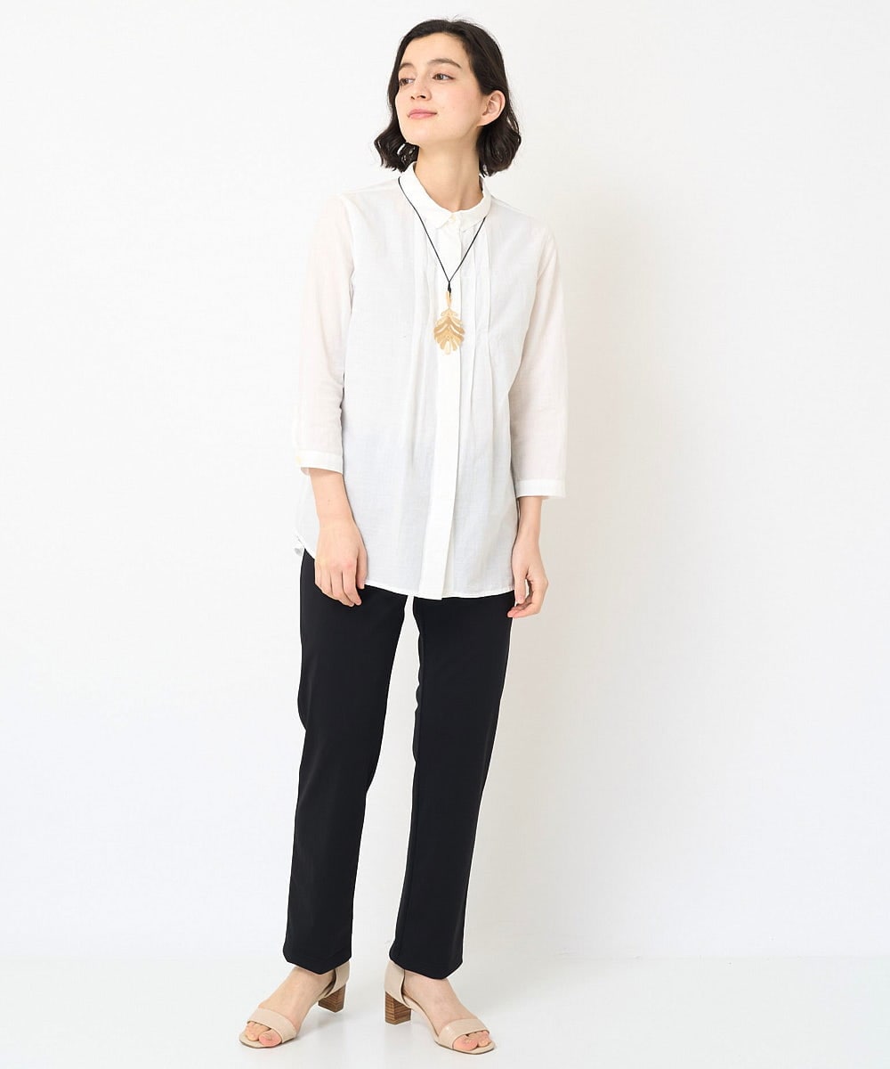 NHBGX93180 GIANNI LO GIUDICE(小さいサイズ)(メゾン ドゥ サンク) オーガニックコットンシャツブラウス ライトピンク